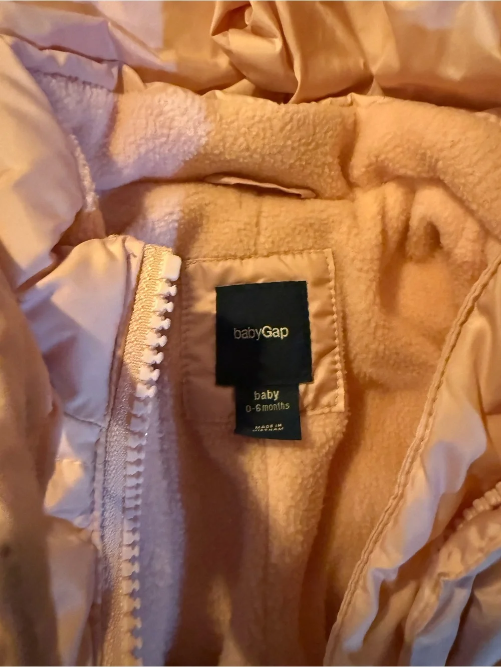 Baby Gap Pink Hooded Insulated One-Piece Snowsuit